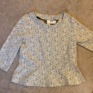 J.Crew lace peplum top new with tags!